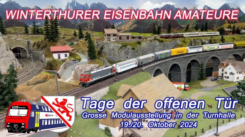 WEA Winterthur – Mostra di modellismo – Tage offenen Tür – Grosse Modulausstellung in der Turnhalle